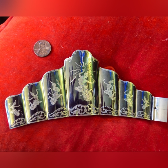 NIELLO SIAM STERLING 72G BRACELET - Picture 8 of 10